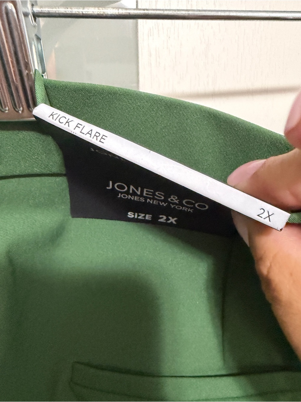 Jones New York Kick Flare Pants Green - Picture 6 of 10